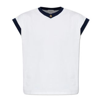 Versace T-Shirts, male, White, Size: XL Stretch Cotton-Jersey Slim T-Shirt