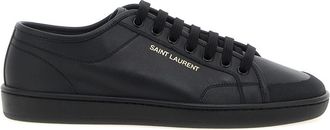 Saint Laurent Black Leather Sneakers