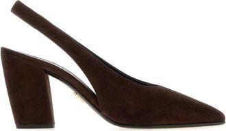 Prada Dark Brown Decollete Pumps