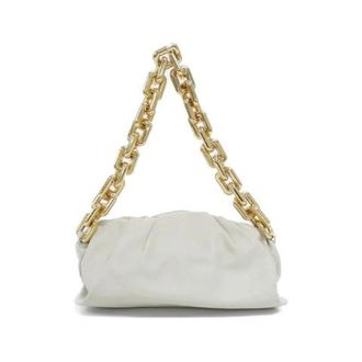 Bottega Veneta Pre-owned Clutches, female, Beige, Size: ONE SIZE Pre-owned Calf Shoulder Bag