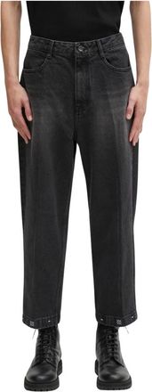 Ader Error Jeans 0112 - Heren - Cropped Jeans - Grijs - M - Katoen - Jeans