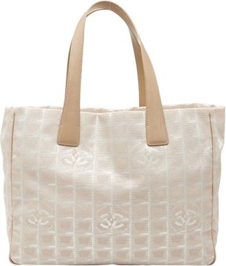 Chanel New Travel Line Nylon Leather Tote Bag (Pre-Owned)