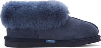 TruClothing Sheepskin Suede Comfort Slip-On Bootie Slippers
