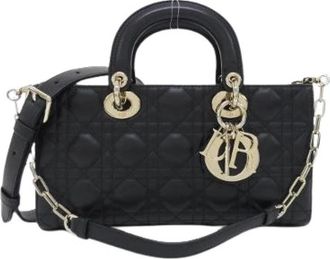 Dior Pre-owned Lady D-Joy Lamslederen Tas - Dames - Vintage Handtas - Zwart - ONE Size - Leer - Vintage