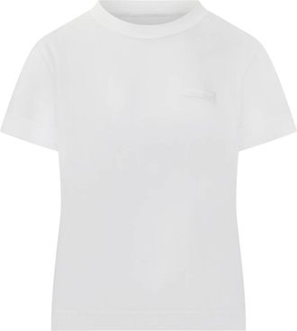 Givenchy T-Shirts, female, White, Size: S T-shirt in cotton with patch