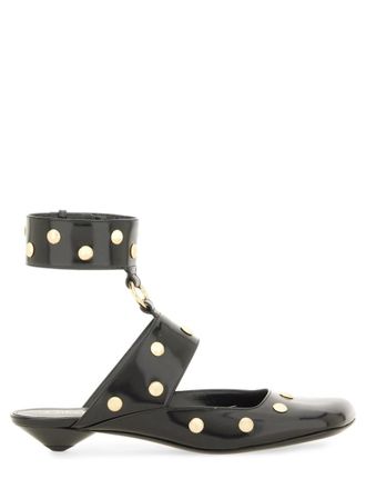 Chlo&eacute; Black Studded Sandals