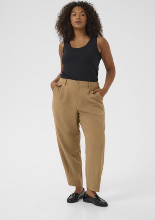 Kaffe Curve Pants Suiting KCmerla Pants Suiting Loose fit brown