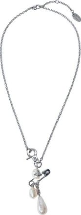 Vivienne Westwood Orb Motif Zilveren Ketting - Dames - Kettingen - Grijs - ONE Size - Accessoires