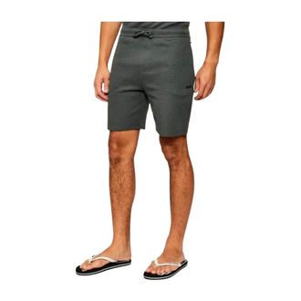 HUGO BOSS Korte Broeken, Heren, Groen, XL, Katoen, Wafelgebreide Katoenmix Shorts