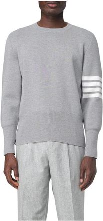 Thom Browne Heren, Truien, Grijs, Maat: 2XL