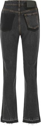 Alexander McQueen Alexander Mcqueen Womens Black Denim Jeans - Dark Grey Cotton - Size 26 (Waist)
