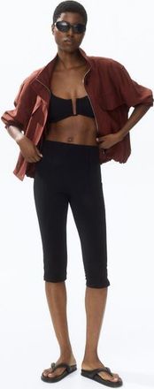 H&M Funnel-collar Jacket in Rust Brown at Nordstrom, Size Xx-Large