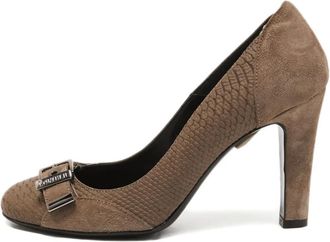 Loriblu Stringate in pelle scamosciata con fibbia 90mm - Marrone