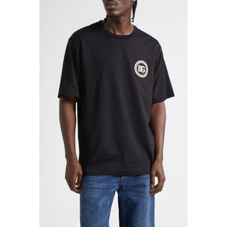 Dolce & Gabbana Cotton Graphic T-Shirt in Nero at Nordstrom, Size 44 Us