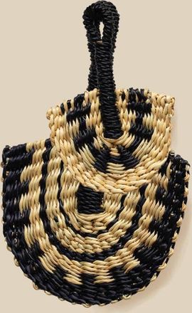 Indego Africa Mini Fan Bag Charm in Black at Nordstrom