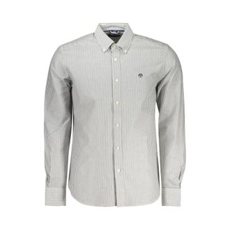 North Sails Gestreept Shirt met Lange Mouwen - Heren - Casual Overhemden - Wit - M - Katoen - Overhemden