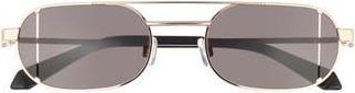 Off-white 55mm Lynn Oval Sunglasses in Gold Grey at Nordstrom Rack