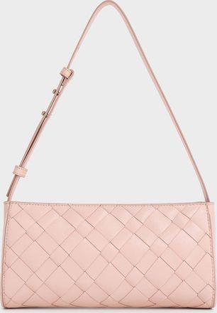 Charles & Keith Ivette Woven Elongated Shoulder Bag