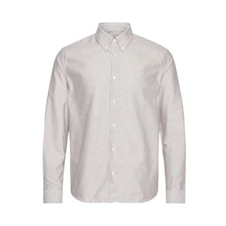 A.P.C. A.p.c. - Greg Shirt Coguh H12499 - Heren - Overhemden - Rood - Maat: L Katoen