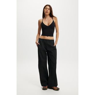 Cotton On Womens Active Woven Utility Pant in Black at Nordstrom, Size X-Small