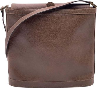 Gucci Brown Leather Shoulder Bag (Authentic Pre-Loved)