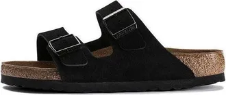 Birkenstock Arizona Soft Footbed Suede Leather Black 0951321