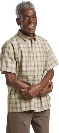 Jack Wolfskin Outdoorhemd JACK WOLFSKIN PLANALTO SHIRT M, Herren, Gr. XXL, N-Gr, check cold c, Single Jersey, Obermaterial: 100% Baumwolle, Hemden Outdoorhemd