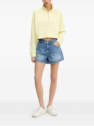 HUGO BOSS Sweater met rits - Geel