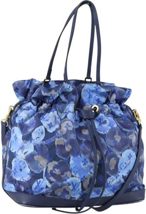 Louis Vuitton Noefull Handbag Ikat Nylon Blue Nylon Handbag (Pre-Owned)