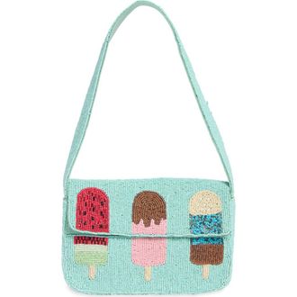 Collection XIIX Beaded Ice Cream Pops Baguette Shoulder Bag in Seafoam Multi at Nordstrom Rack