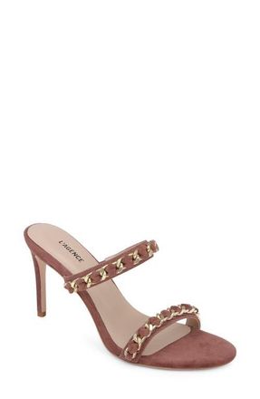 L'agence Sarika Two-Strap Sandal in Hazel Suede at Nordstrom, Size 6.5