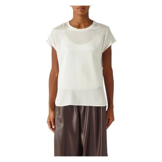 Pinko Pinko, Overhemden, Dames, Wit, S, Satijn, Farida Blouse