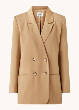 Gestuz Paula Longline Zweireiher mit Eingrifftaschen