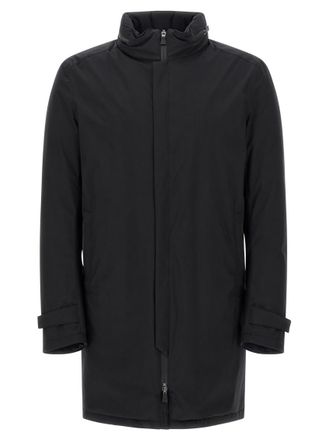 Herno Black Solid Parka Jacket