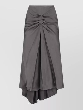 Victoria Beckham midi skirt knee length asymmetric hem ruched