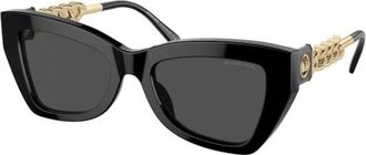Michael Kors Authentieke Montecito Bril- Premium Kwaliteit! - Dames - Zonnebrillen - Zwart - 52 MM - Accessoires