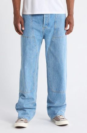 Brain Dead Straight Leg Jeans in Light Washed Indigo at Nordstrom, Size 32 X 32