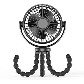OEM Ventilador Personal Port&aacute;til, Ventilador De Mesa Con Bater&iacute;a De 5200 Mah Con Tr&iacute;pode Flexible, Ventilador Usb De 360&deg; Para Cochecitos, Coches, Etc. - 