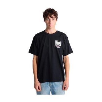 Bisous Skateboards T-Shirts, male, Black, Size: XL Bisous Blason T-shirt