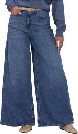 Moss Copenhagen Jeans, Dames, Blauw, S, Katoen, Dames Jeans Mschturig Alena Pants