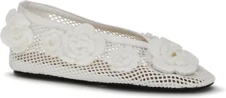 Ganni Jenny Flat - White