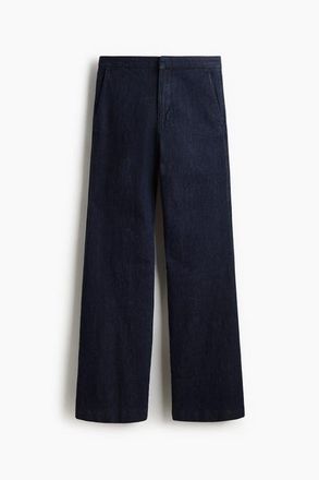H&M Flared High Jeans in Dark Denim Blue at Nordstrom, Size 14