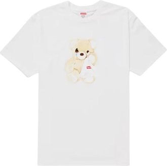 SUPREME Bear Tee (Ss 25) - Heren - T-shirts - Wit - L - Katoen - Tops
