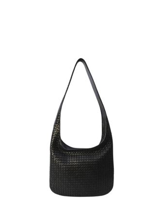 Bottega Veneta Black Veneto Large Crossbody Bag