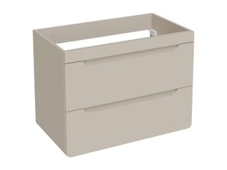 Vente-Unique Mueble de ba&ntilde;o suspendido color beige - 80 cm - ARUBA