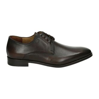 Van Bommel Bruine Business Schoenen met Leren Zool - Heren - Nette schoenen - Bruin - 43 1/2 EU - Leer - Schoenen