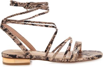 Ex&eacute; Womens Amelia Flat Sandals In Nude Pink