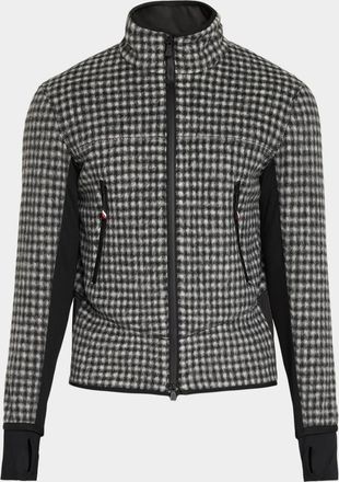 Moncler Men & apos;s Houndstooth Full-Zip Cardigan