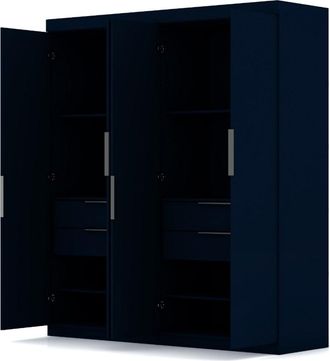 Manhattan Comfort Set Of 2 Mulberry 2.0 Wardrobe Closets