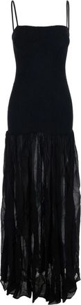 Hunza G Hybrid Jurk - Dames - Maxi kleedjes - Zwart - ONE Size - Kleedjes